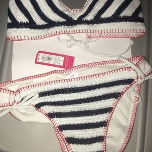 Xhilaration Swim - New Women Crochet Bralette Bikini Swim Set Large Xhilaration Swim - New Women Crochet Bralette Bikini Swim Set Large